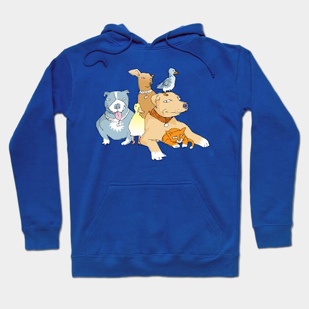 pet club Hoodie by vectormutt